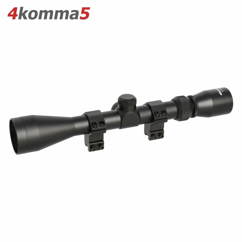 4komma5 Zielfernrohr 3-9x40 Mildot Absehen mit 11 mm Montagen