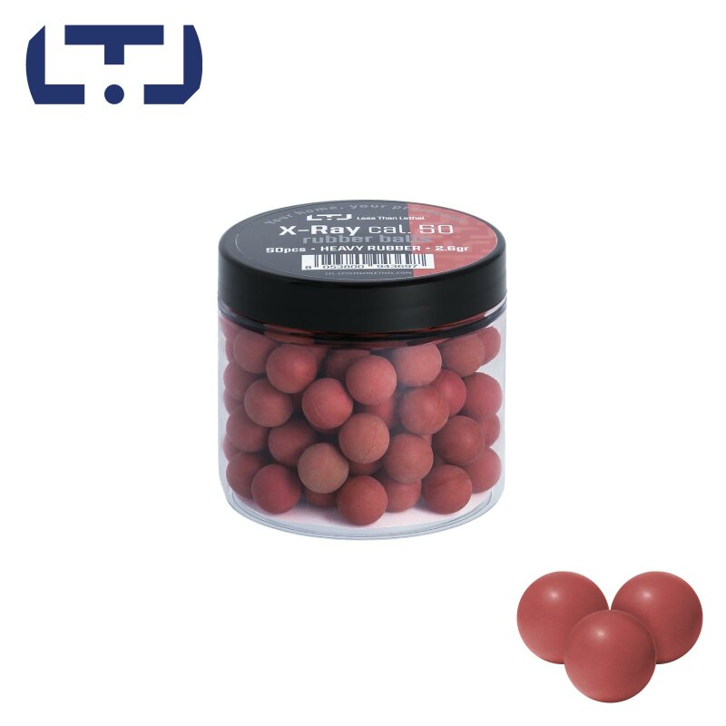 X-Ray Standard Rubber Balls / Gummigeschosse Rot cal .50 - 100 Stück