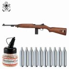 SET Springfield M1 Carbine Co2-Luftgewehr Echtholzschaft Blowback 4,5 mm BB (P18)