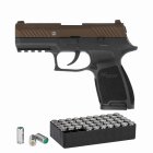 SET Sig Sauer P320 Schreckschuss Pistole Midnight Bronz 9 mm P.A.K. (P18)