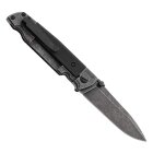 Walther Q5 Steel Frame Folder Blackwash Plain - Einhandmesser (P18)