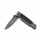 Walther Q5 Steel Frame Folder Blackwash Plain - Einhandmesser (P18)