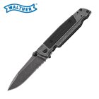 Walther Q5 Steel Frame Folder Blackwash Serrated - Einhandmesser (P18)