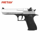 Retay Big Fifty LW Chrome-Finish Schreckschuss Pistole 9 mm P.A.K. (P18)