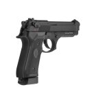 Komplettset KJ Works M1911 Vollmetall Softair-Co2-Pistole Schwarz Kaliber 6 mm BB Blowback (P18)