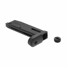 Komplettset KJ Works M9 Vertec Vollmetall Softair-Co2-Pistole Schwarz Kaliber 6 mm BB Blowback (P18)