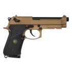 WE M9 A1 Vollmetall Softair-Co2-Pistole Desert Kaliber 6 mm BB Blowback (P18)