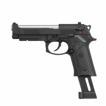 KJ Works M9IA Vollmetall Softair-Co2-Pistole Schwarz Kaliber 6 mm BB Blowback (P18)