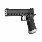 Komplettset KJ Works Hi-Capa 6 Vollmetall Softair-Co2-Pistole Schwarz Kaliber 6 mm BB Blowback (P18)