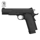 KJ Works KP-08 Vollmetall Softair-Co2-Pistole Schwarz Kaliber 6 mm BB Blowback (P18)