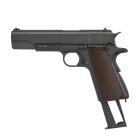 Komplettset KWC M1911 Vollmetall Softair-Co2-Pistole Schwarz Kaliber 6 mm BB Blowback (P18)