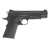 KWC M1911 Tactical Vollmetall Softair-Co2-Pistole Schwarz Kaliber 6 mm BB Blowback (P18)