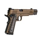 Komplettset KJ Works KP-16 Softair-Co2-Pistole Tan Kaliber 6 mm BB Blowback (P18)