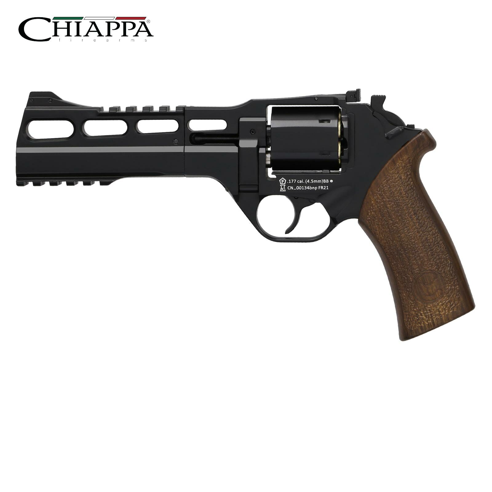 Chiappa Rhino 60DS Co2-Revolver Schwarz Lauflänge 6" - 4,5 mm Stahl B