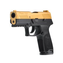 SET Sig Sauer P320 Schreckschuss Pistole Gold 9 mm P.A.K. (P18) + 50 Platzpatronen 9 mm P.A.K.