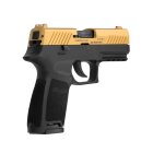 SET Sig Sauer P320 Schreckschuss Pistole Gold 9 mm P.A.K. (P18) + 50 Platzpatronen 9 mm P.A.K.