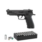 SET Ekol P92 Magnum Schreckschuss Pistole Schwarz 9 mm P.A.K. (P18) + 50 Platzpatronen 9 mm P.A.K.