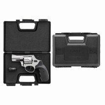 SET Ekol Viper Schreckschuss Revolver 2,5" Lauf Vernickelt 9 mm R.K. (P18) + 50 Platzpatronen 9 mm R.K.