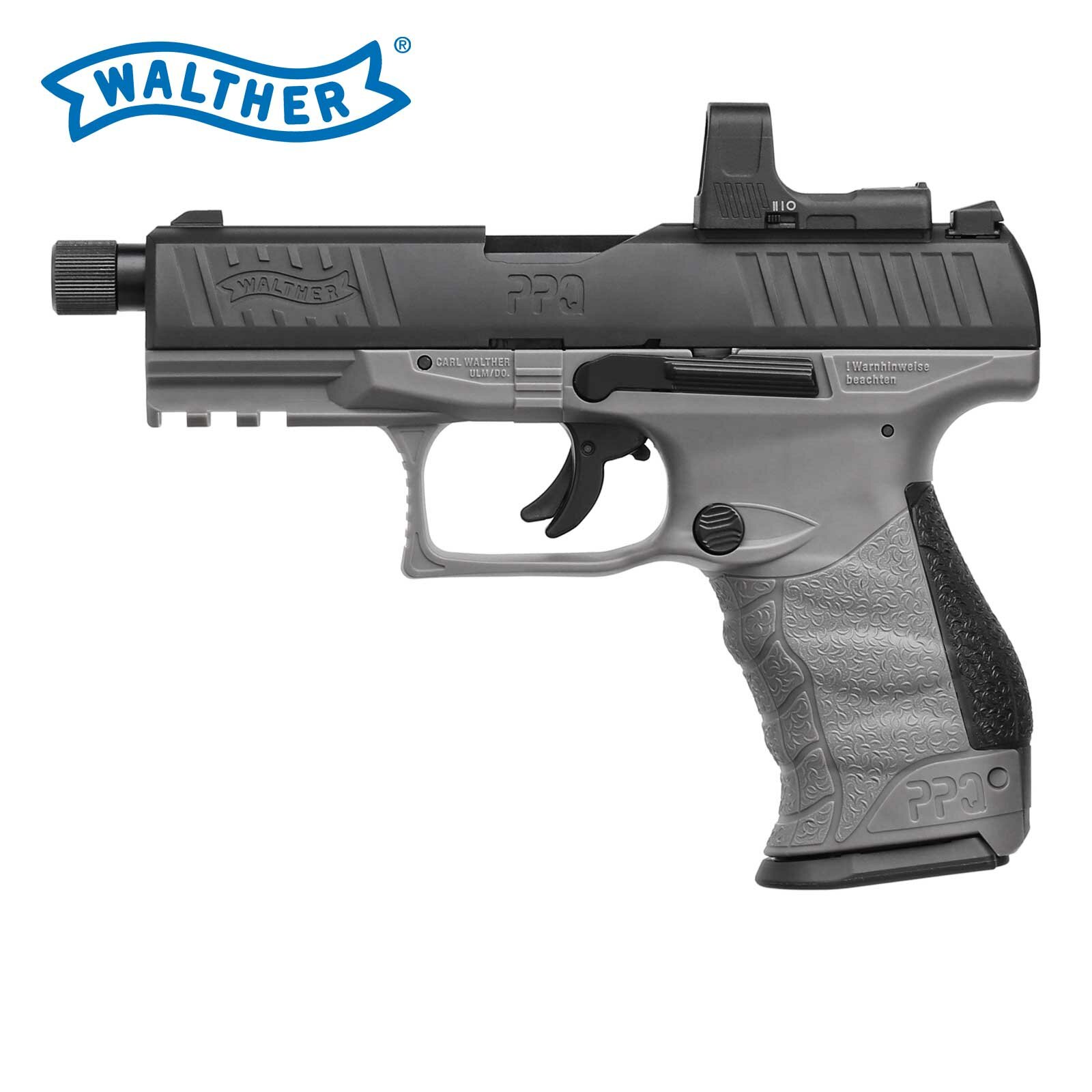 Kofferset Walther PPQ M2 Q4 TAC Combo 4,6 Tungsten Gray - 4,5 mm Dia