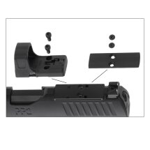 Kofferset Walther PPQ M2 Q4 TAC Combo 4,6" Tungsten Gray - 4,5 mm Diabolo Blowback Co2-Pistole (P18)