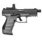 Kofferset Walther PPQ M2 Q4 TAC Combo 4,6" Tungsten Gray - 4,5 mm Diabolo Blowback Co2-Pistole (P18)