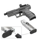 Kofferset Walther PPQ M2 Q4 TAC Combo 4,6" Tungsten Gray - 4,5 mm Diabolo Blowback Co2-Pistole (P18)