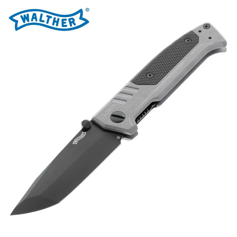 Walther PDP Tanto Folder plain Tungsten Gray - Einhandmesser (P18)