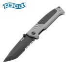 Walther PDP Tanto Folder serrated Tungsten Gray - Einhandmesser (P18)