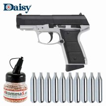 SET Daisy 5501 Co2-Pistole Kaliber 4,5 mm Stahl BB Blowback (P18)