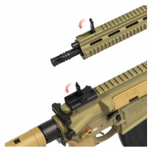 Kofferset Heckler & Koch HK416 A5 Sportsline AEG Softair-Gewehr Kaliber 6 mm BB grünbraun (P18)