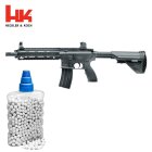 SET Heckler & Koch HK416 D AEG Softair-Gewehr 6 mm BB schwarz (P14) + 800 BBs