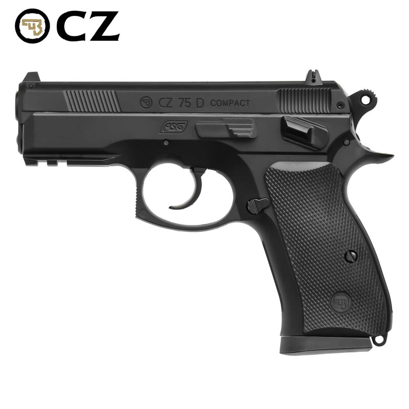 CZ 75D Compact Softair-Co2-Pistole Schwarz Kaliber 6 mm BB (P18)