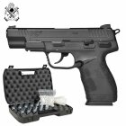 Komplettset Springfield XDE 4,5" Softair-Co2-Pistole Schwarz Kaliber 6 mm BB (P18)