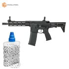 SET Evolution Ghost S EMR PDW AEG Softair-Gewehr 6 mm BB schwarz (P14) + 800 BBs