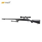 AirmaX MB07 Sniper Softair-Gewehr Kaliber 6 mm BB Federdruck Schwarz (P18)