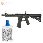 SET Evolution Ghost S EMR AEG Softair-Gewehr 6 mm BB schwarz (P14) + 800 BBs