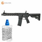 SET Evolution Ghost M EMR A AEG Softair-Gewehr 6 mm BB Schwarz (P14) + 800 BBs