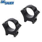 Sig Sauer ALPHA1 Stahl Montageringe für Weaver- / Picatinnyschiene - 30 mm- Medium - 2 Stück