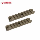 2-er Pack Amoeba M-Lok Railschienen 3,5" Dark Earth