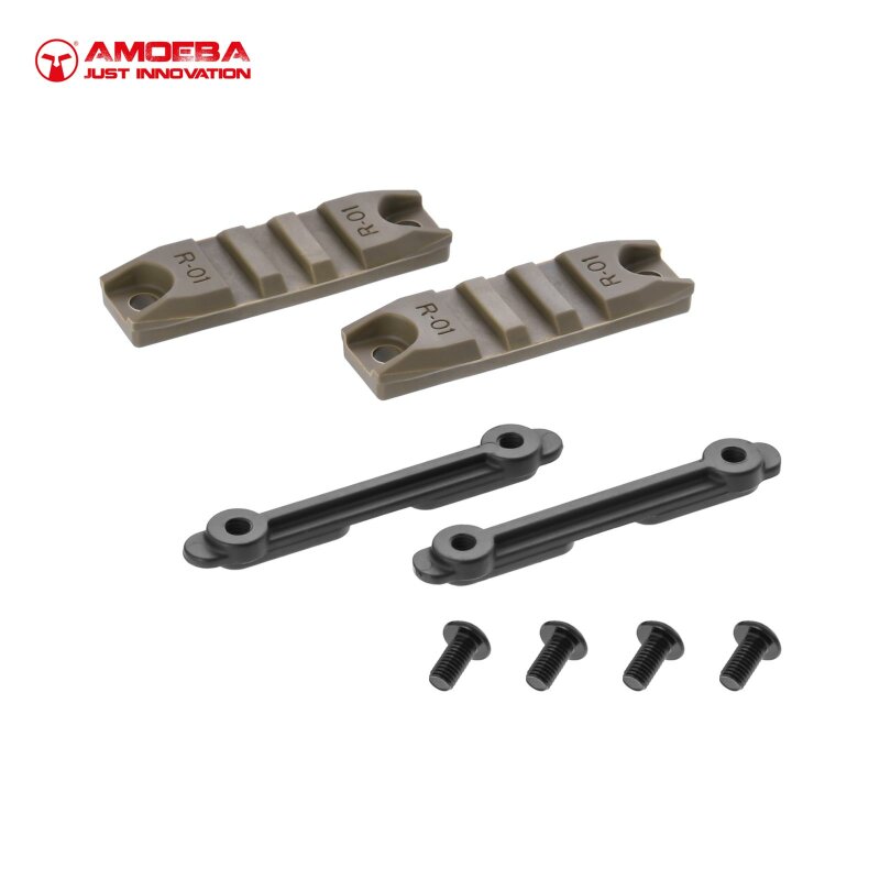 Amoeba Rails für M4 Handguard Dark Earth - für Airsoftmodelle