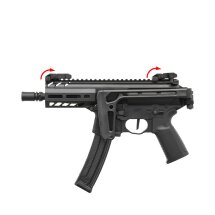 SET Sig Sauer ProForce MPX K Sportline S-AEG Softair-Gewehr Kaliber 6 mm BB Schwarz (P18) + 800 BBs