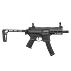 SET Sig Sauer ProForce MPX K Sportline S-AEG Softair-Gewehr Kaliber 6 mm BB Schwarz (P18) + 800 BBs