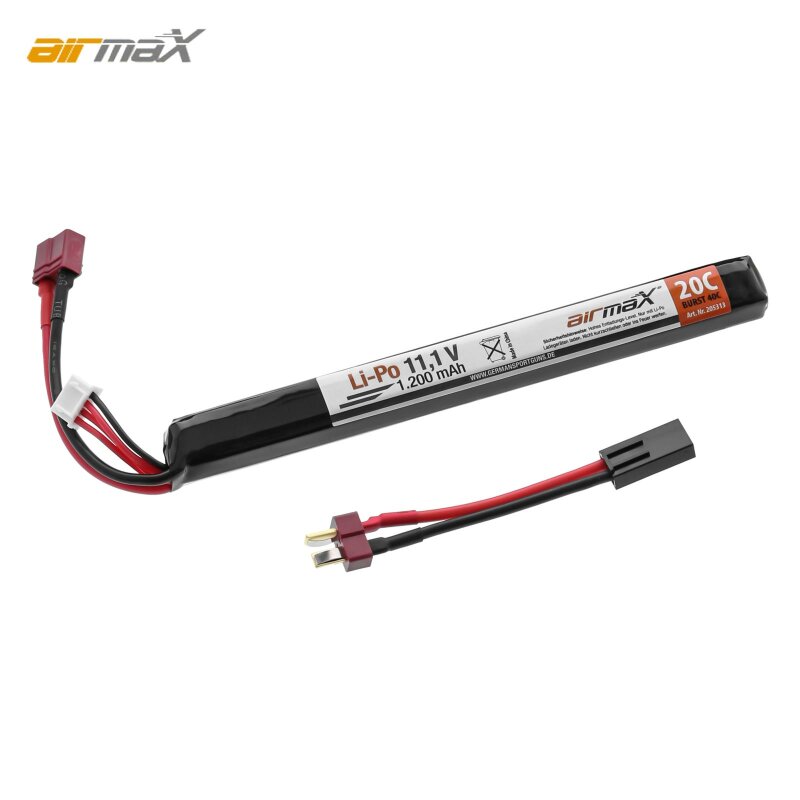 Airmax LiPo-Akku 11,1 V - 1200 mAh - Deanstecker