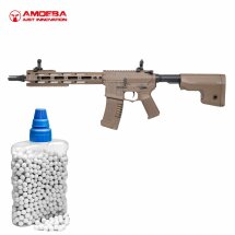 SET Amoeba M4 009 AEG Softair-Gewehr 6 mm BB Dark Earth...