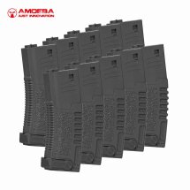 10-erPack Ersatzmagazine für Ares Amoeba M4 Softair-Gewehr 6 mm BB S-AEG / AEG Schwarz