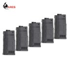 5-er Pack Ersatzmagazine für Ares AR-308 Softair-Gewehr 6 mm BB S-AEG Schwarz