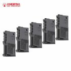 5-erPack Ersatzmagazine für Ares Amoeba M4 / M16 Softair-Gewehr 6 mm BB S-AEG / AEG Schwarz