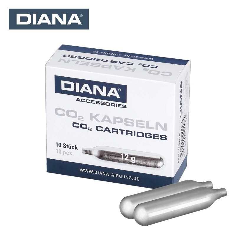 Diana 12g Co2-Kapseln 10er Pack für Co2-Waffen