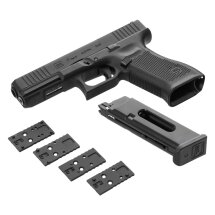 SET Glock 17 Gen5 MOS Co2-Pistole Kaliber 4,5 mm Stahl BB Blowback (P18) 17 Schuss