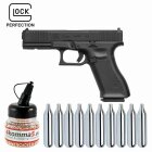 SET Glock 17 Gen5 MOS Co2-Pistole Kaliber 4,5 mm Stahl BB Blowback (P18) 17 Schuss